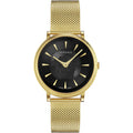 Versace V Circle Medusa Damenarmbanduhr gold schwarz