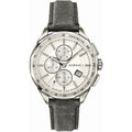 Versace Glaze Herrenuhr silber grau Lederarmband