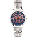 Versace V Essential Damenuhr silber blau