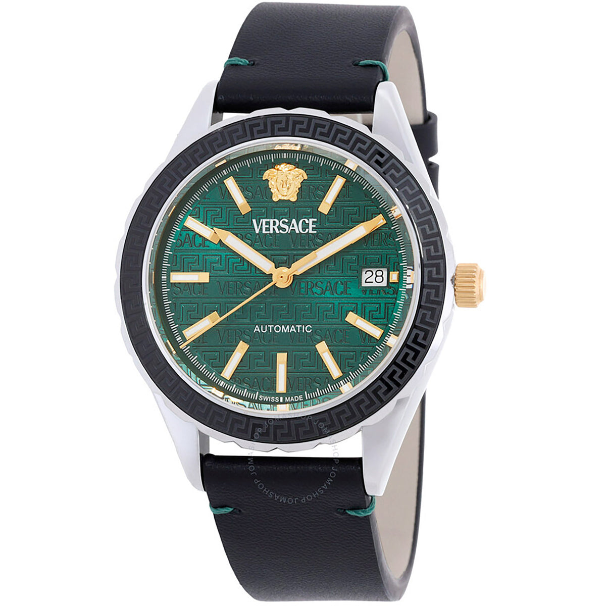 Versace Hellenyium Automatic Herrenuhr schwarz gruen