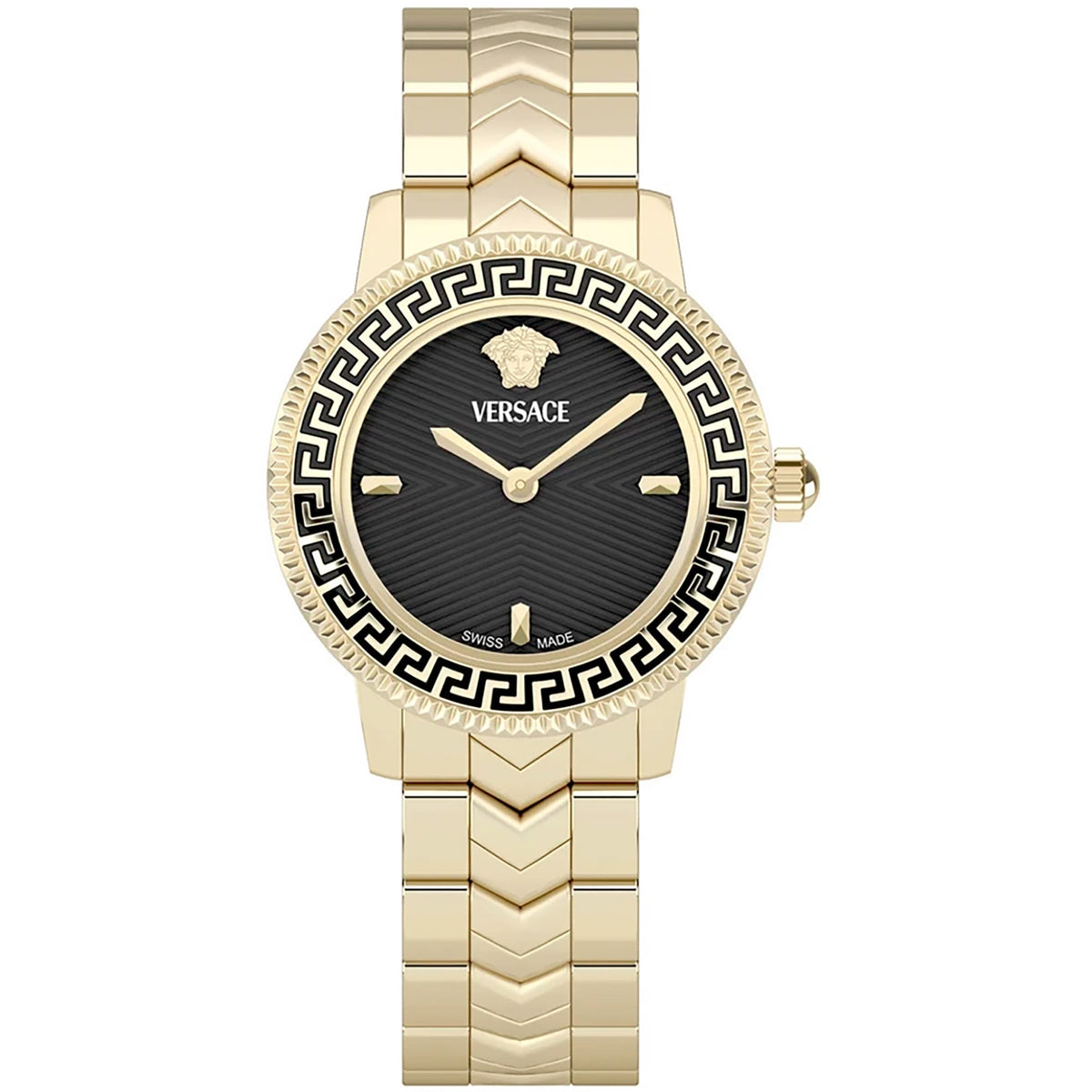 Versace V Icon Damenuhr gold schwarz