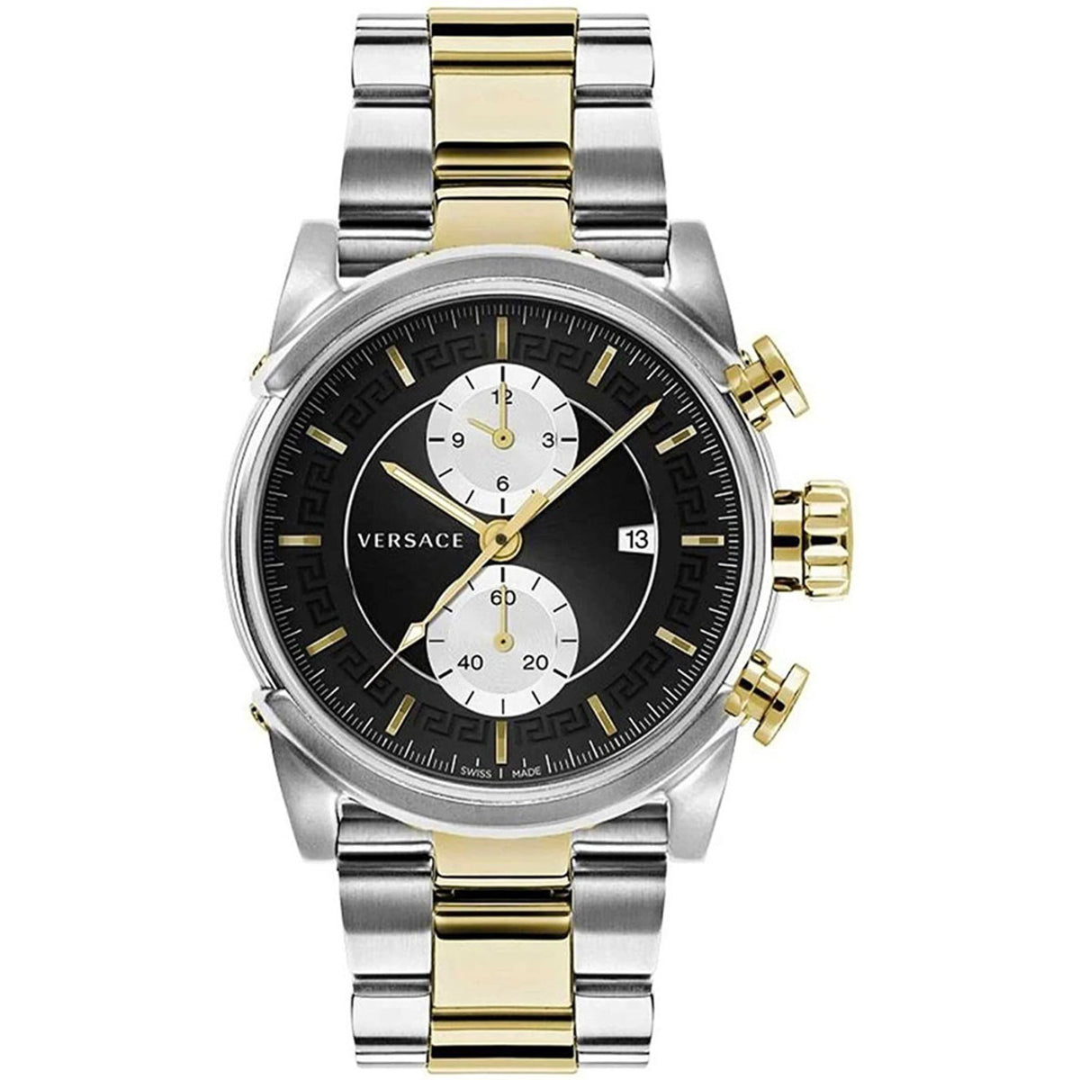 Versace Urban Chronograph Herrenuhr silber gold schwarz VEV400519