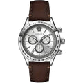 Versace Greek Chronograph Herrenuhr silber braun VEV700119