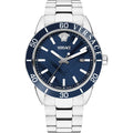 Versace Greca Urban Herrenuhr silber blau VEYCA0424