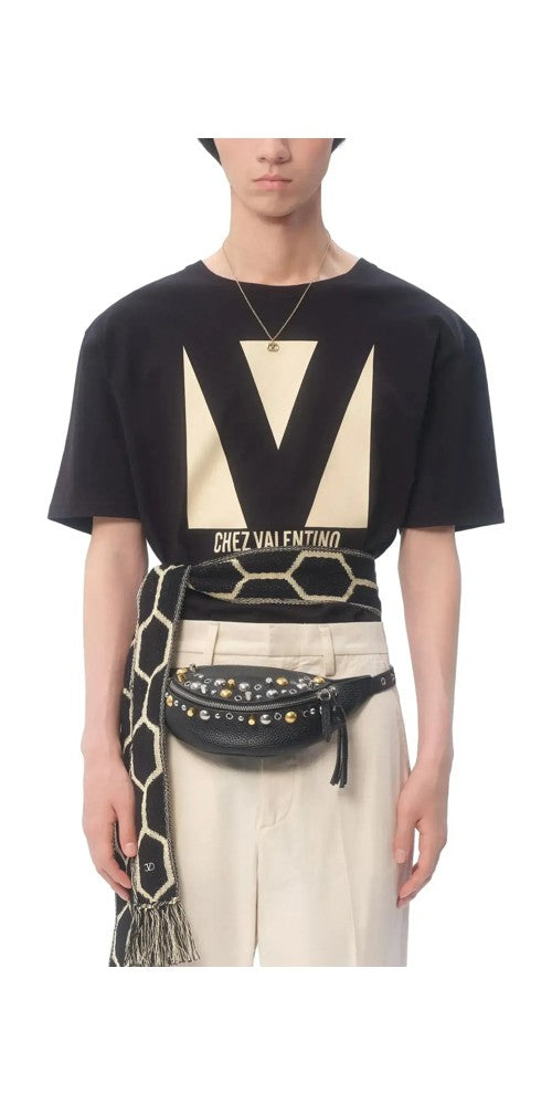 Valentino Garavani Chez T-Shirt Herren schwarz