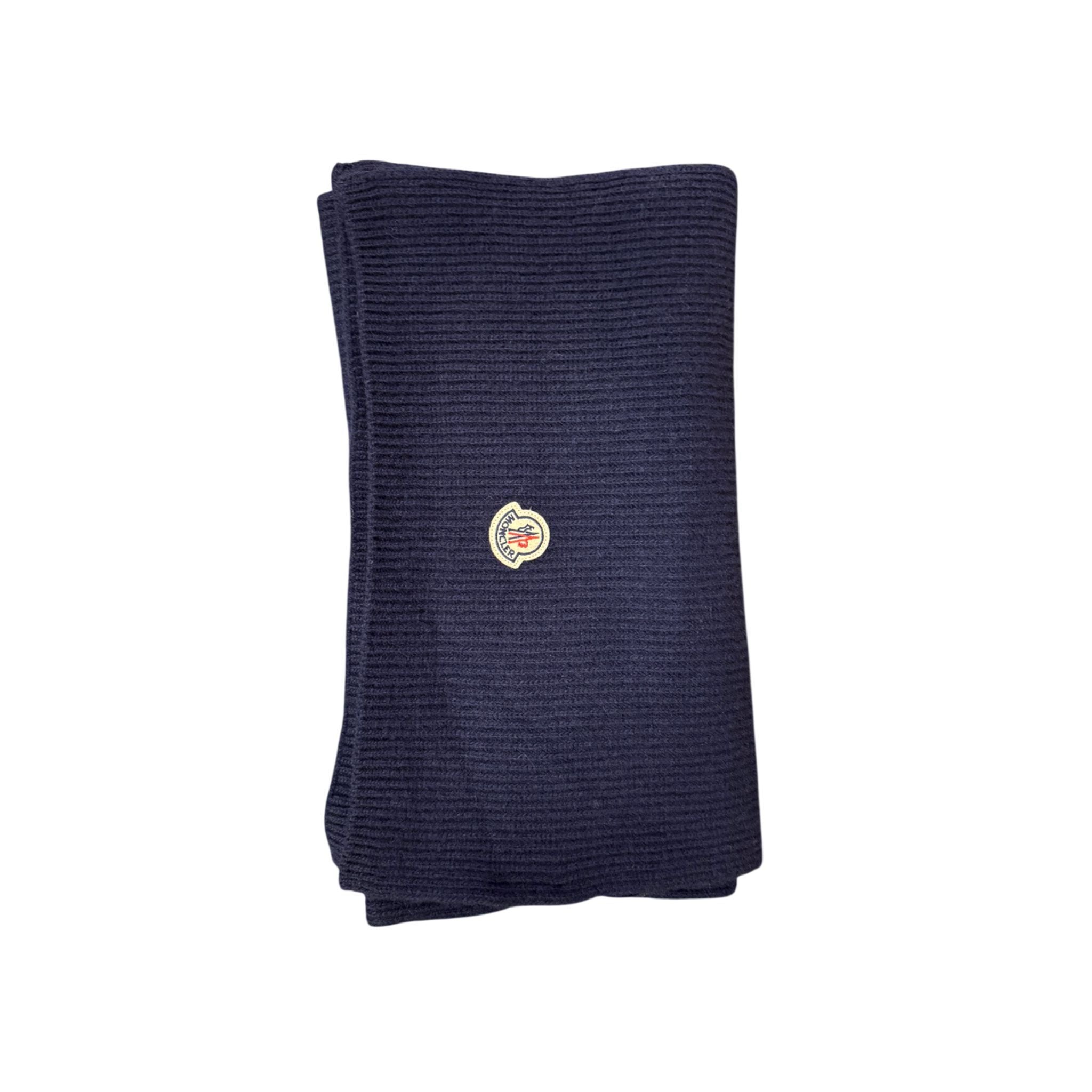 Moncler Kaschmir Schal in Dunkelblau