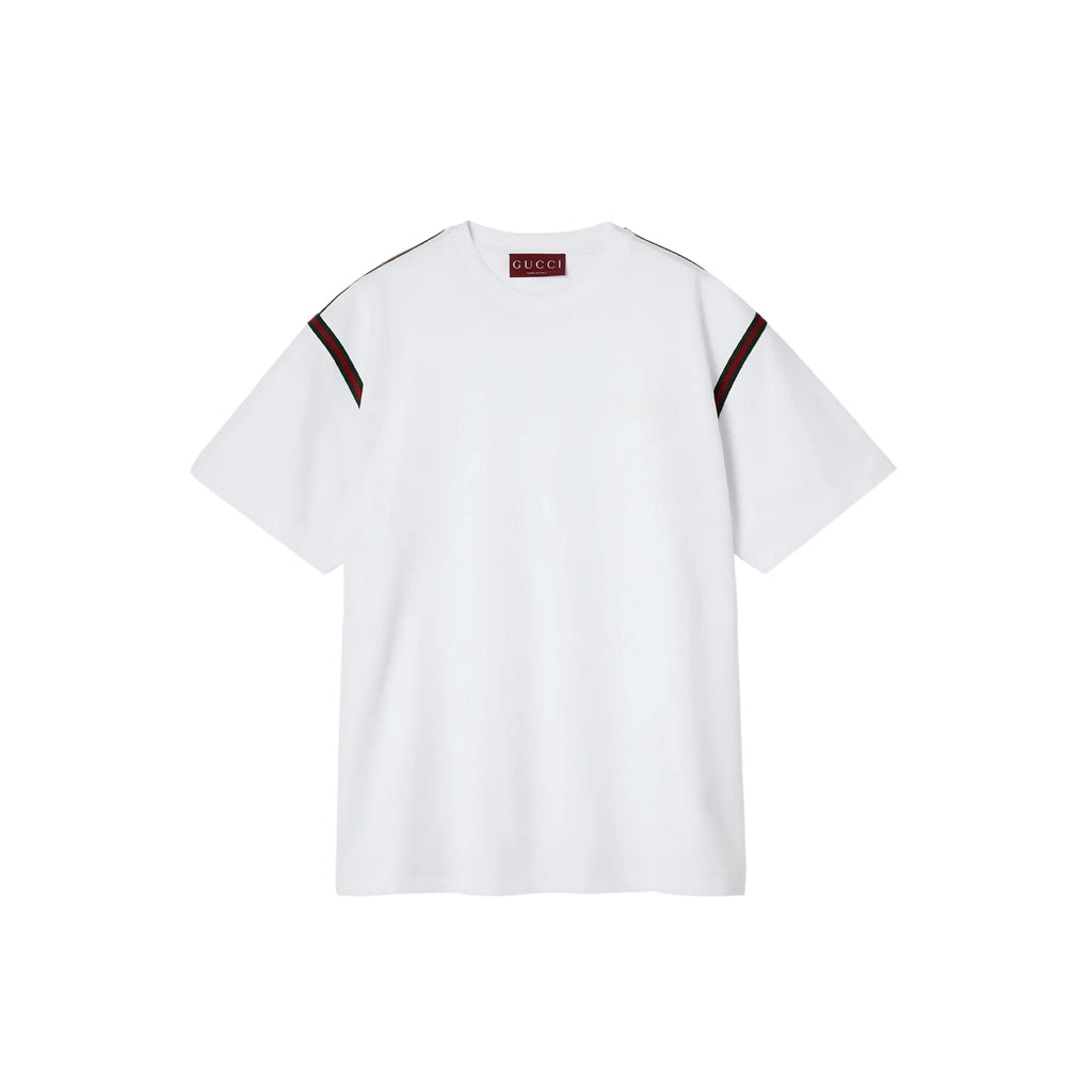 Gucci Baumwoll JerseyT-Shirt mit Bestickungen