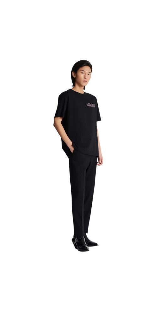 Club Balmain Signature printed T-Shirt Herren schwarz