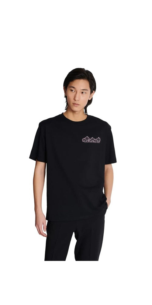 Club Balmain Signature printed T-Shirt Herren schwarz