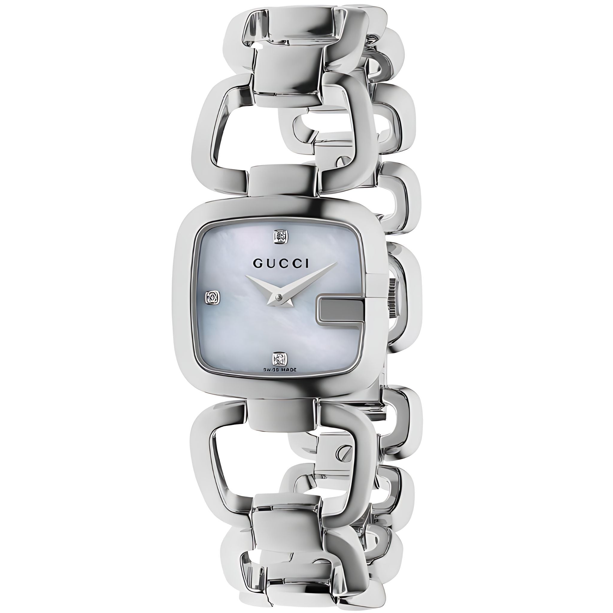 Gucci G Gucci Damenuhr aus Edelstahl silber luxuriöse Designer Uhr