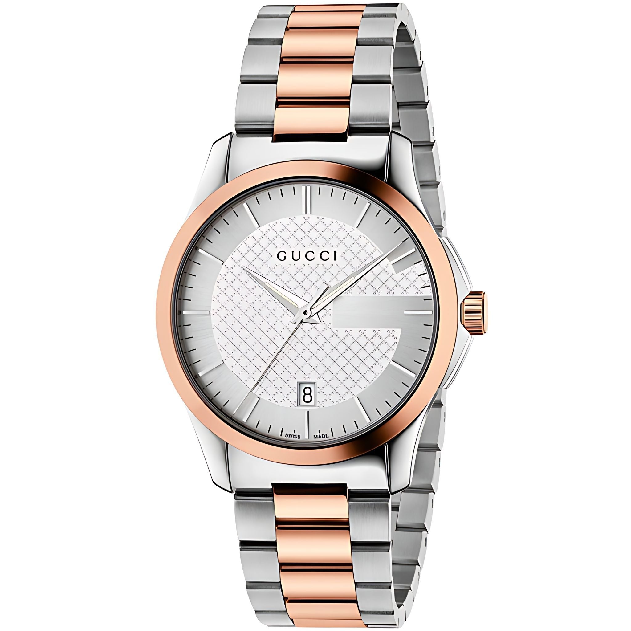 Gucci G-Timeless Herrenuhr aus Edelstahl Model YA126447