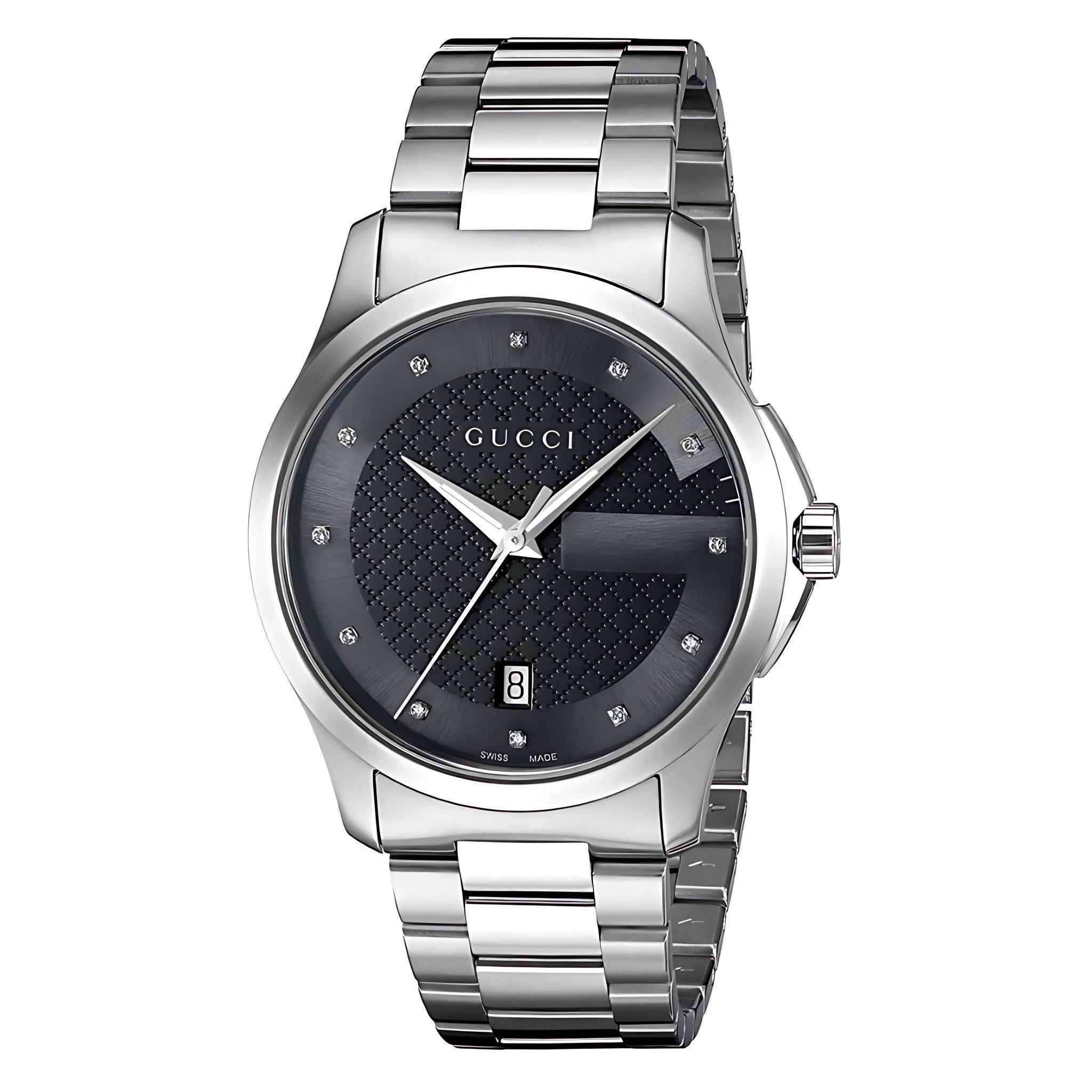 Gucci G-Timeless Herrenuhr aus Edelstahl Model YA126456