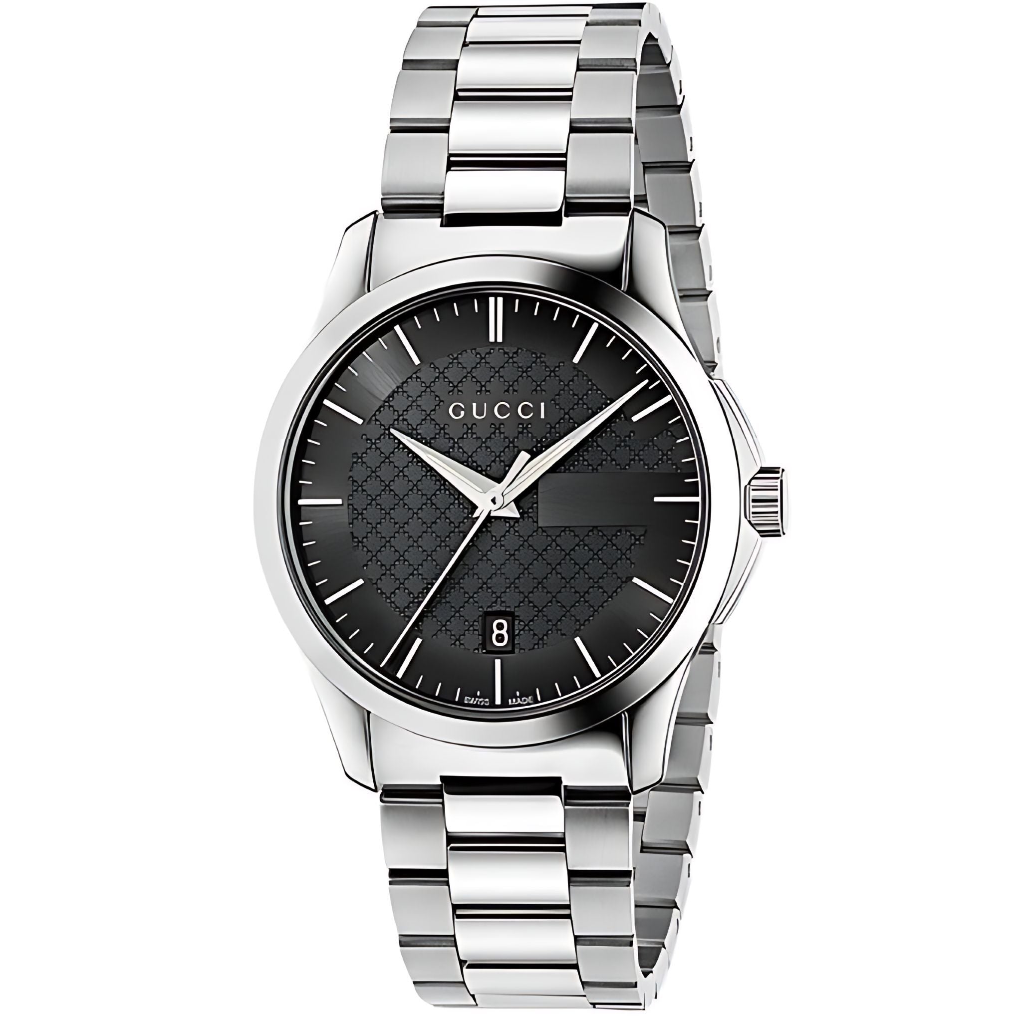 Gucci G-Timeless Herrenuhr aus Edelstahl Model YA126457